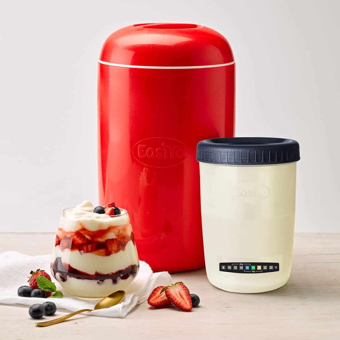 EasiYo Red Yogurt Maker 1KG with Jar & Instructions | Yoghurt Maker - Medaid International