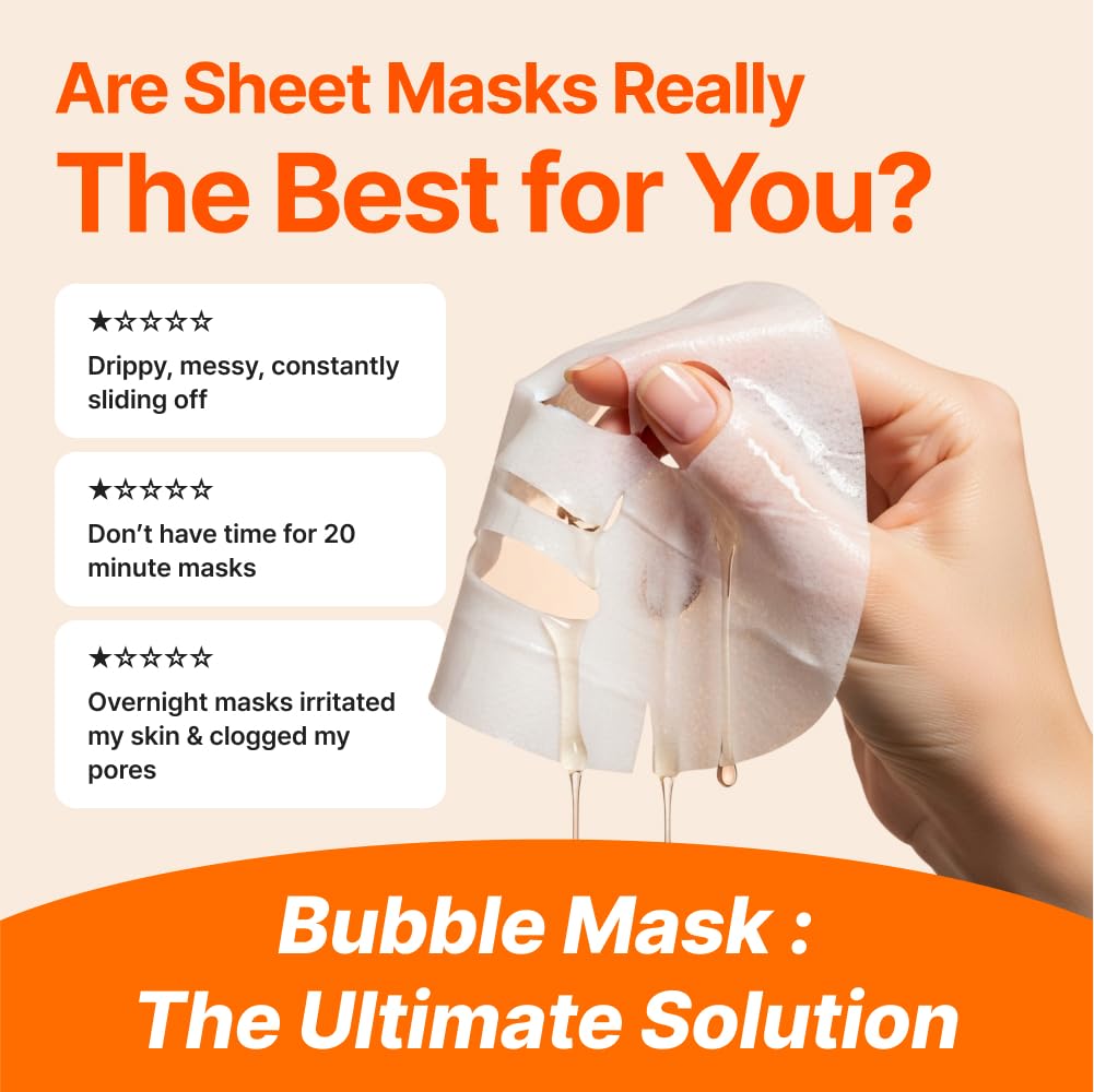 MENOKIN 30 Seconds Quick Bubble Mask [REPAIR] - [EGF Liposome] in Micro-bubbles for Skin Restoration, Hypoallergenic Bubble Capsule for Deep Repair, Korean Skin Care Essential, 70 Uses, fl.oz - Medaid International