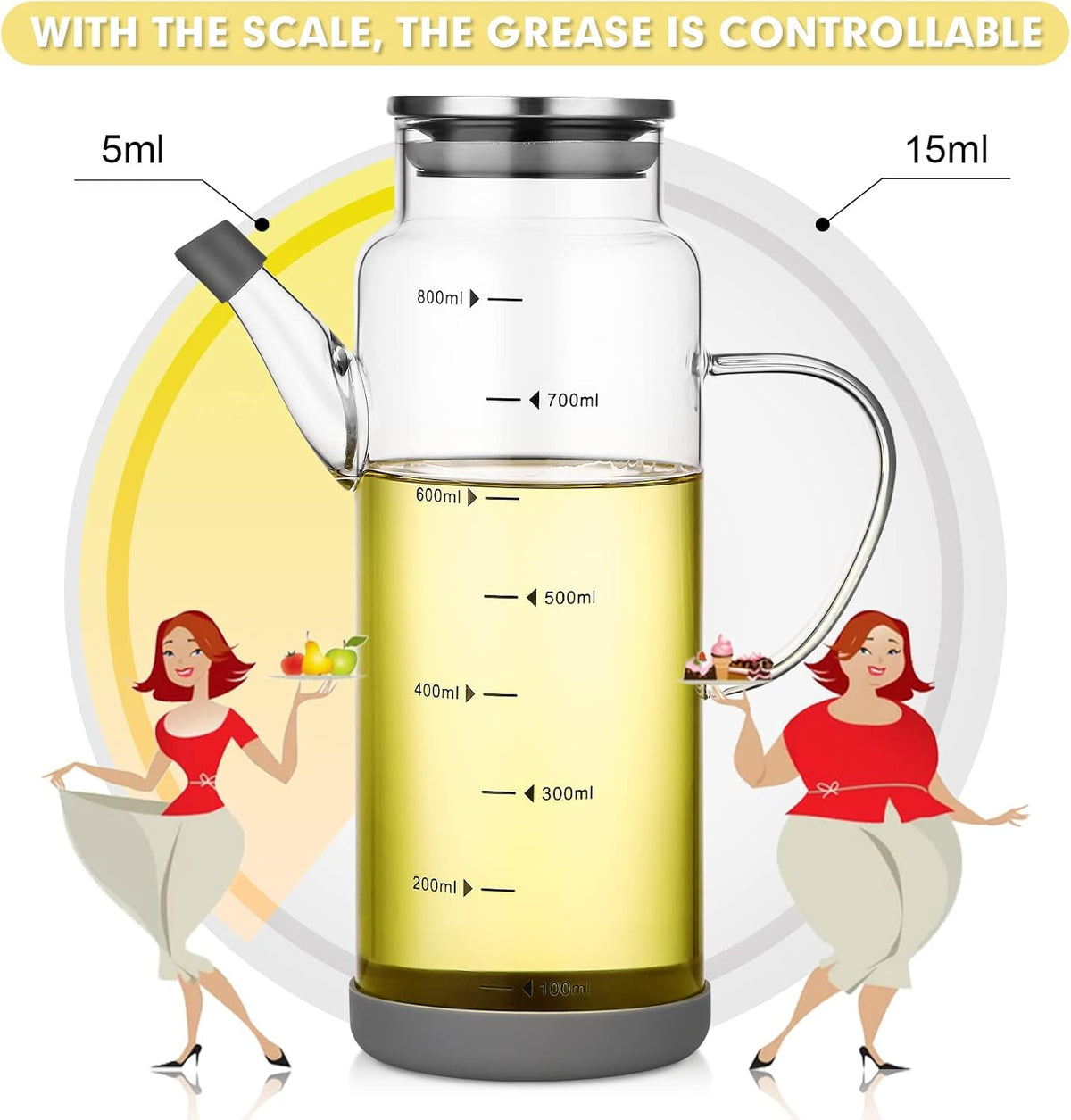 Glass Olive Oil Bottle Dispenser