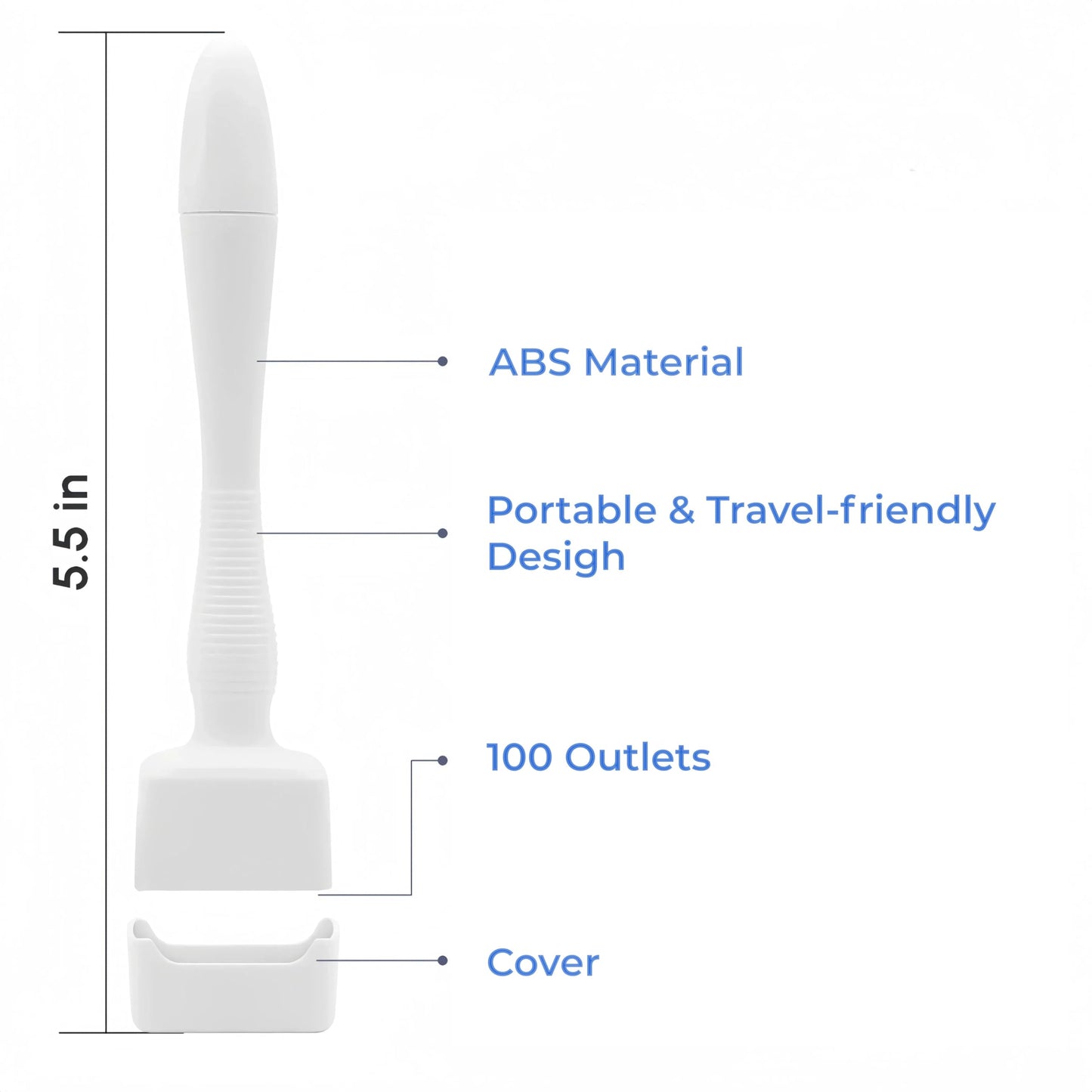 Dermastamp for Hair & Beard Micro-exfoliating Tool for Women and Men - Medaid International