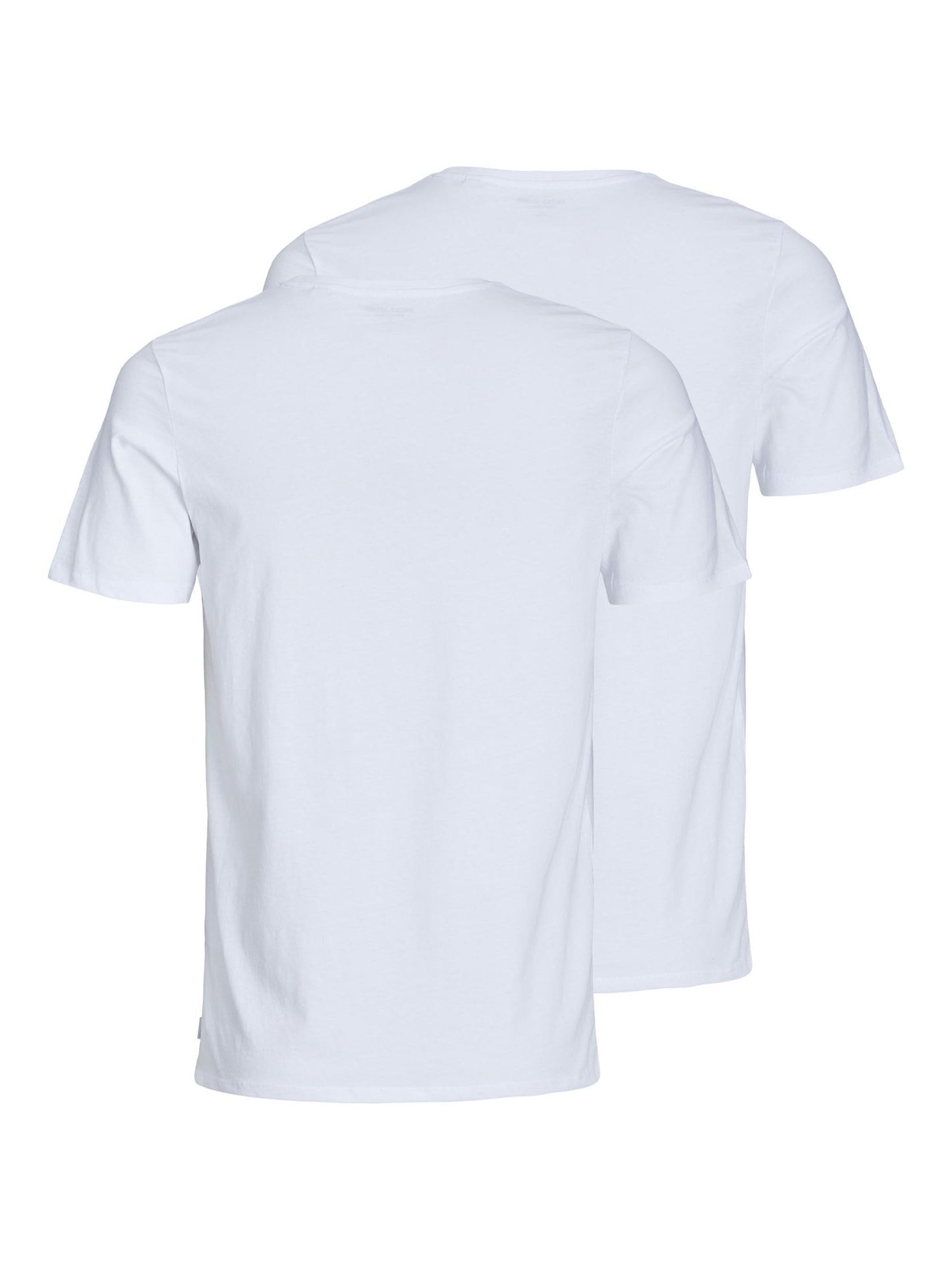 Jack & Jones Mens 2 Pack Crew Neck Cotton T-Shirts White X-Large - Medaid International