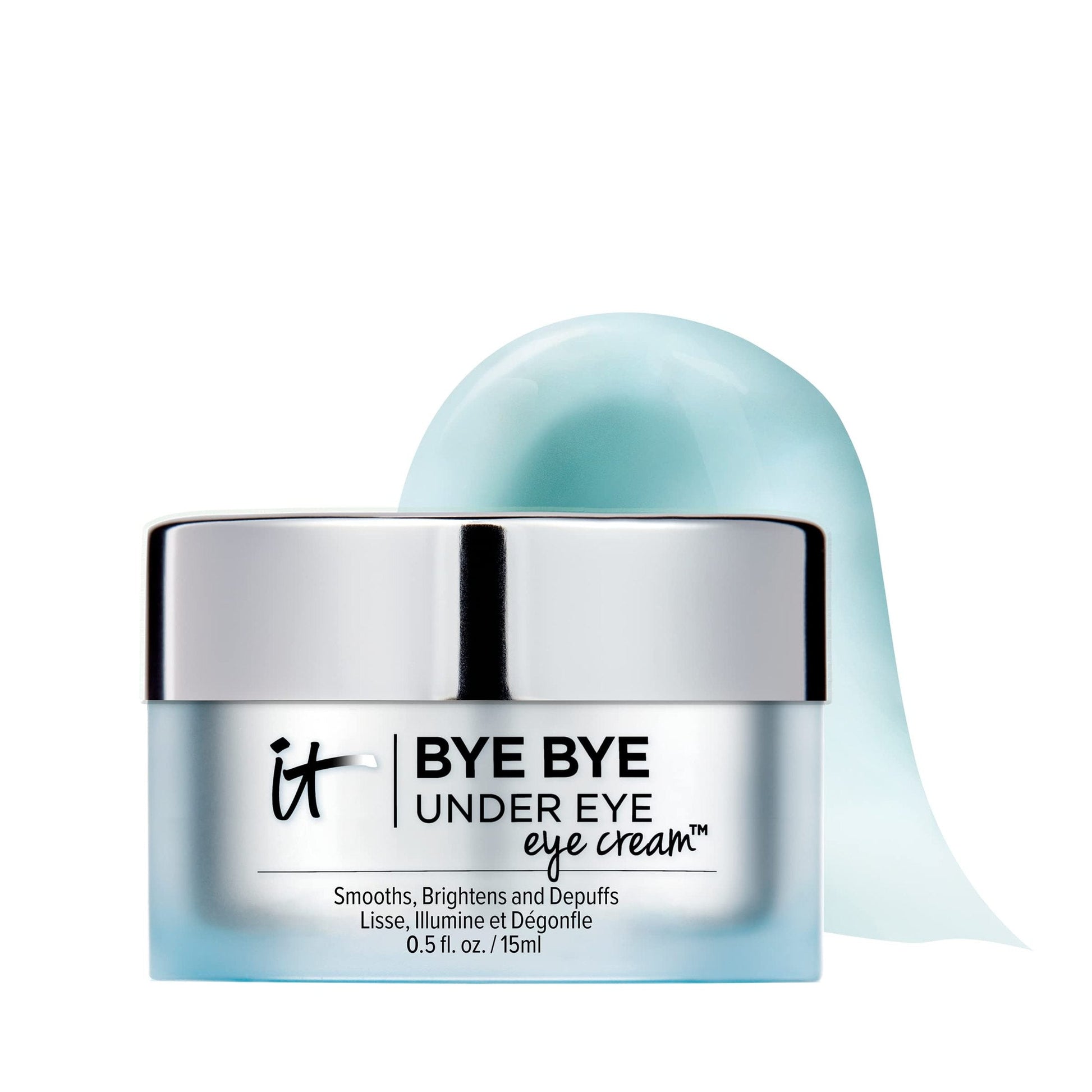 IT Cosmetics Bye Bye Under Eye Eye Cream - Hydrating, Quick-Absorbing Formula - Smooths The Look Of Fine Lines & Wrinkles, Visibly Brightens Dark Circles - With Hyaluronic Acid - 0.5 Fl Oz - Medaid International