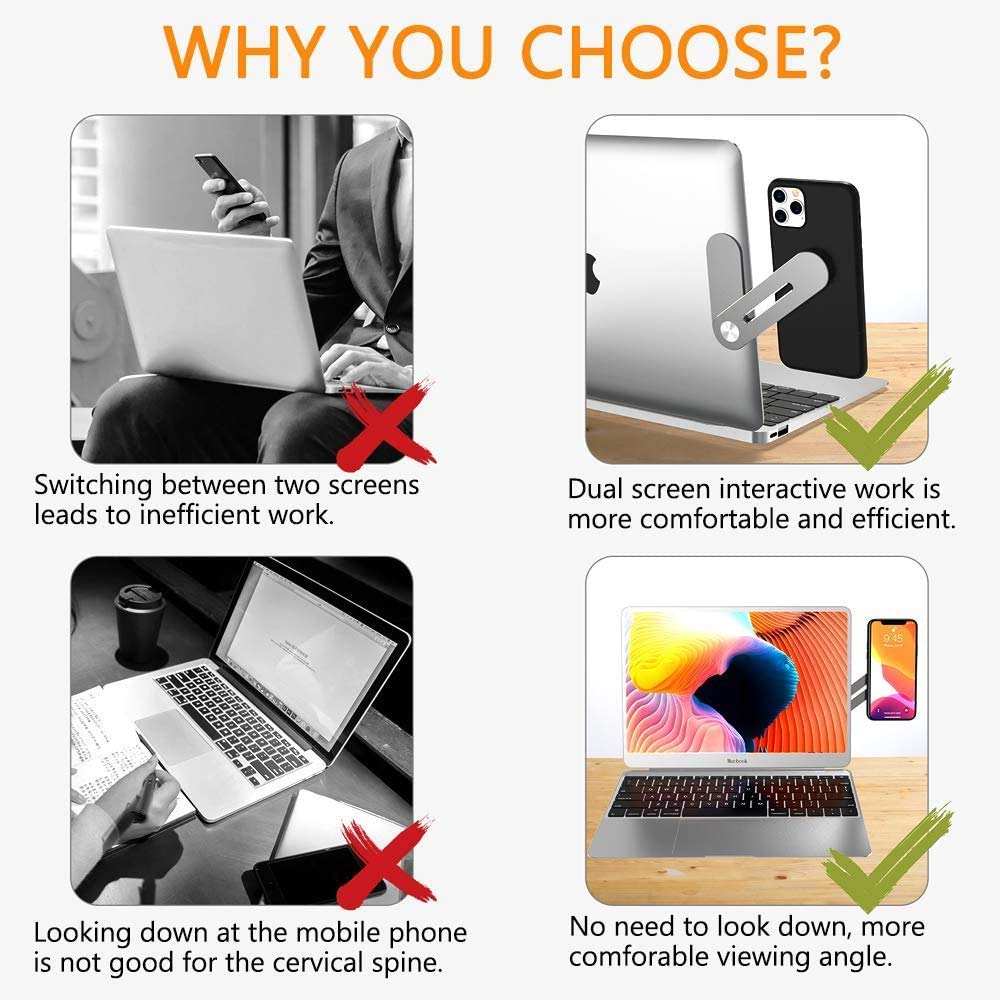Magnetic Phone Holder for Laptop