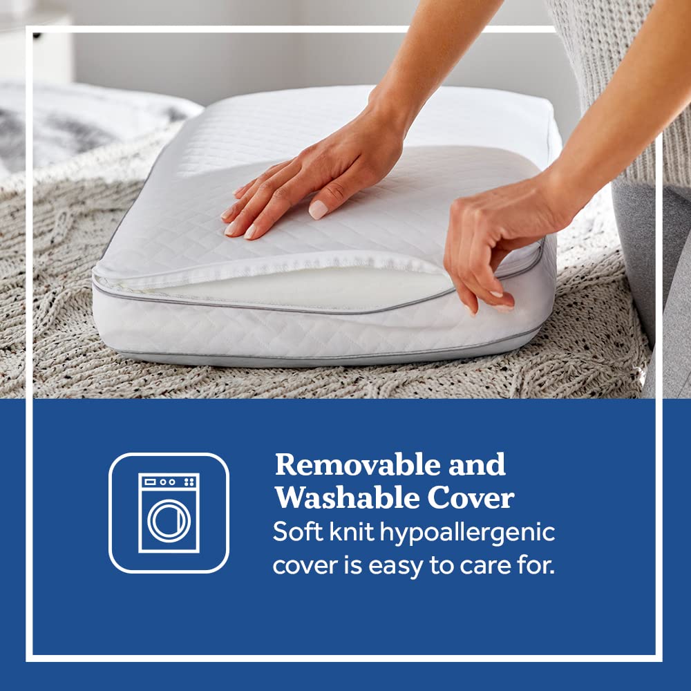 Sealy Essentials Pillow, Standard, White 2 Count - Medaid International