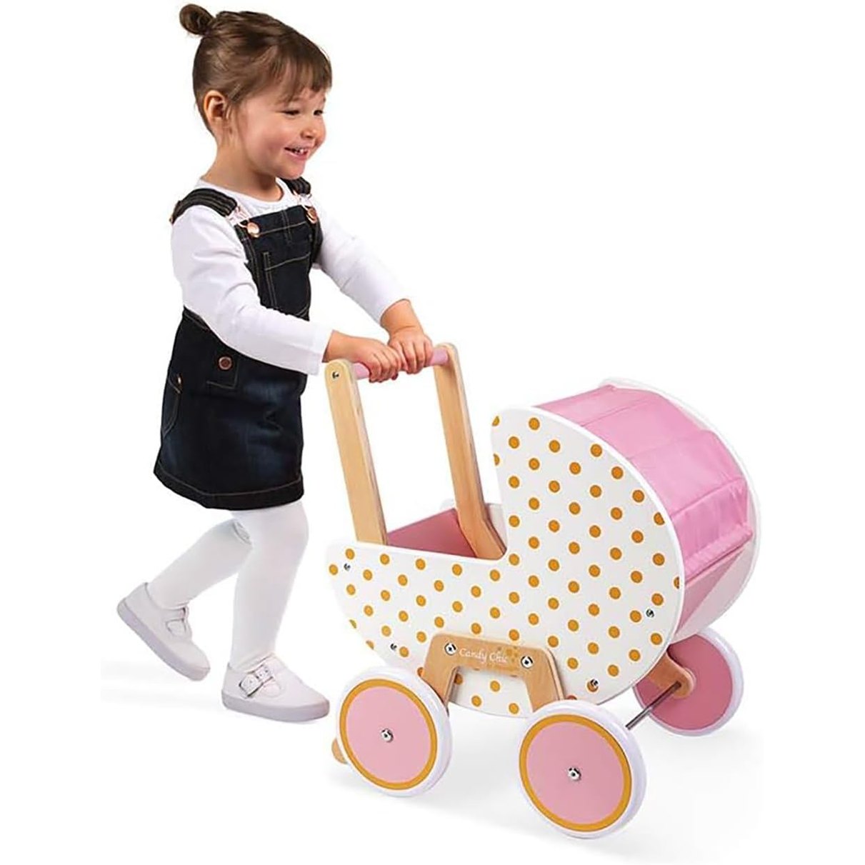 Janod - Candy Chic Doll's Pram