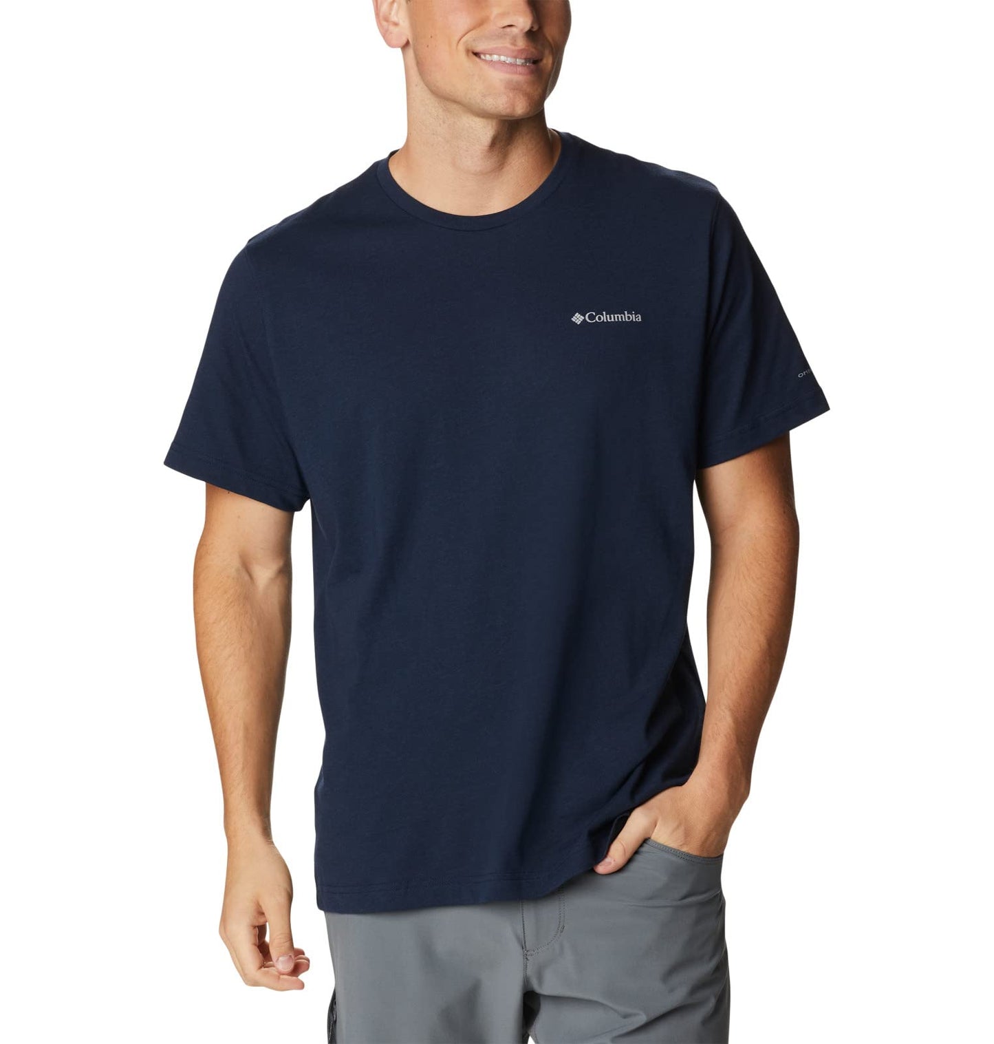 Columbia Mens Thistletown Hills Short Sleeve T-Shirt, Collegiate Navy Heather, Medium - Medaid International