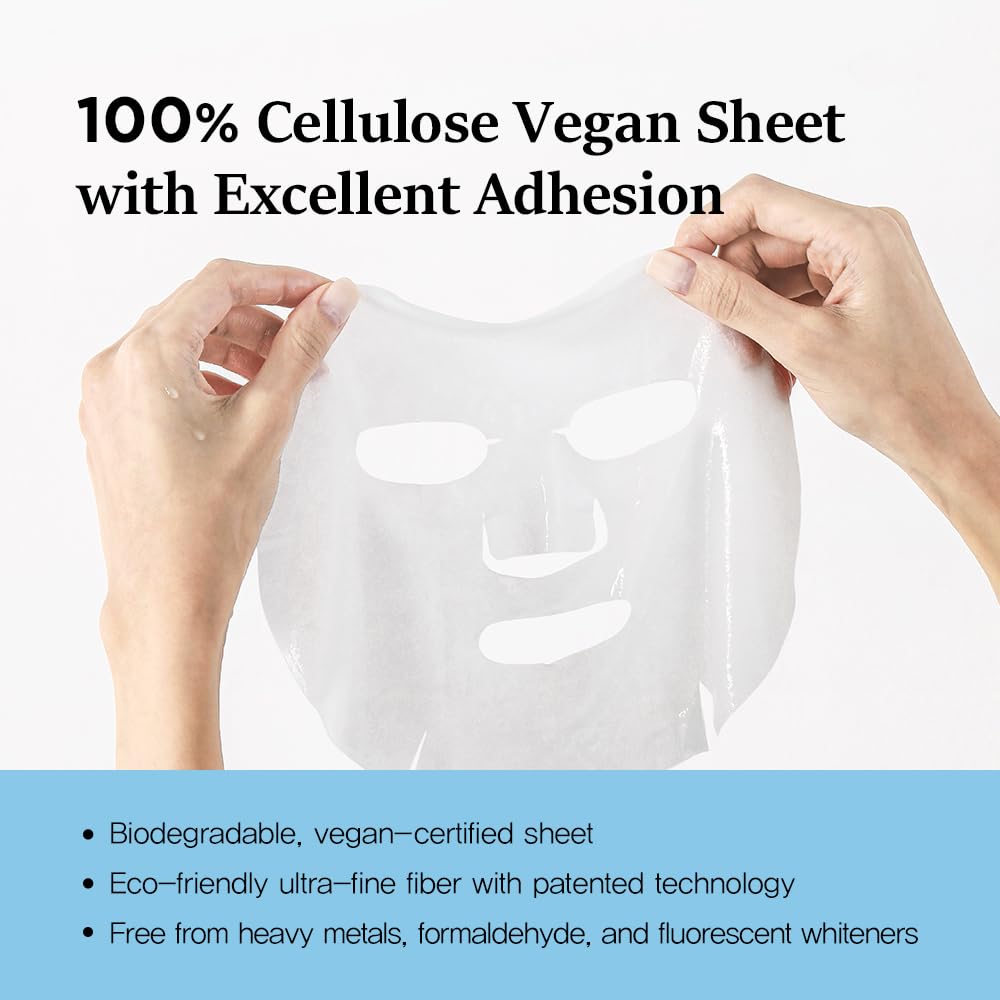 Nightingale Ecto-hyaluronic Soothing Mask, Hyaluronic Acid, Betula Alba Juice, Ectoin, Korean Hydrating Facial Mask, Alcohol Free, Korean Skin Care - Medaid International
