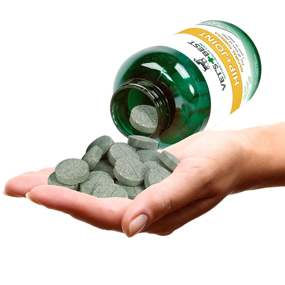 Vet's Best Advanced Hip & Joint Dog Supplements - Formulated with Glucosamine and Chondroitin to Support Dog Joint and Cartilage Health - 90 Chewable Tablets