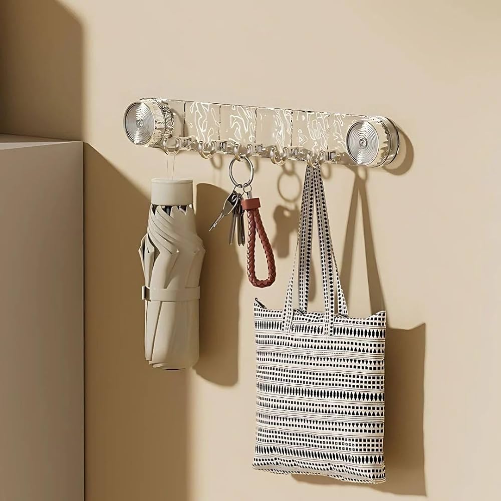 Suction Wall Hooks with Crystal Design