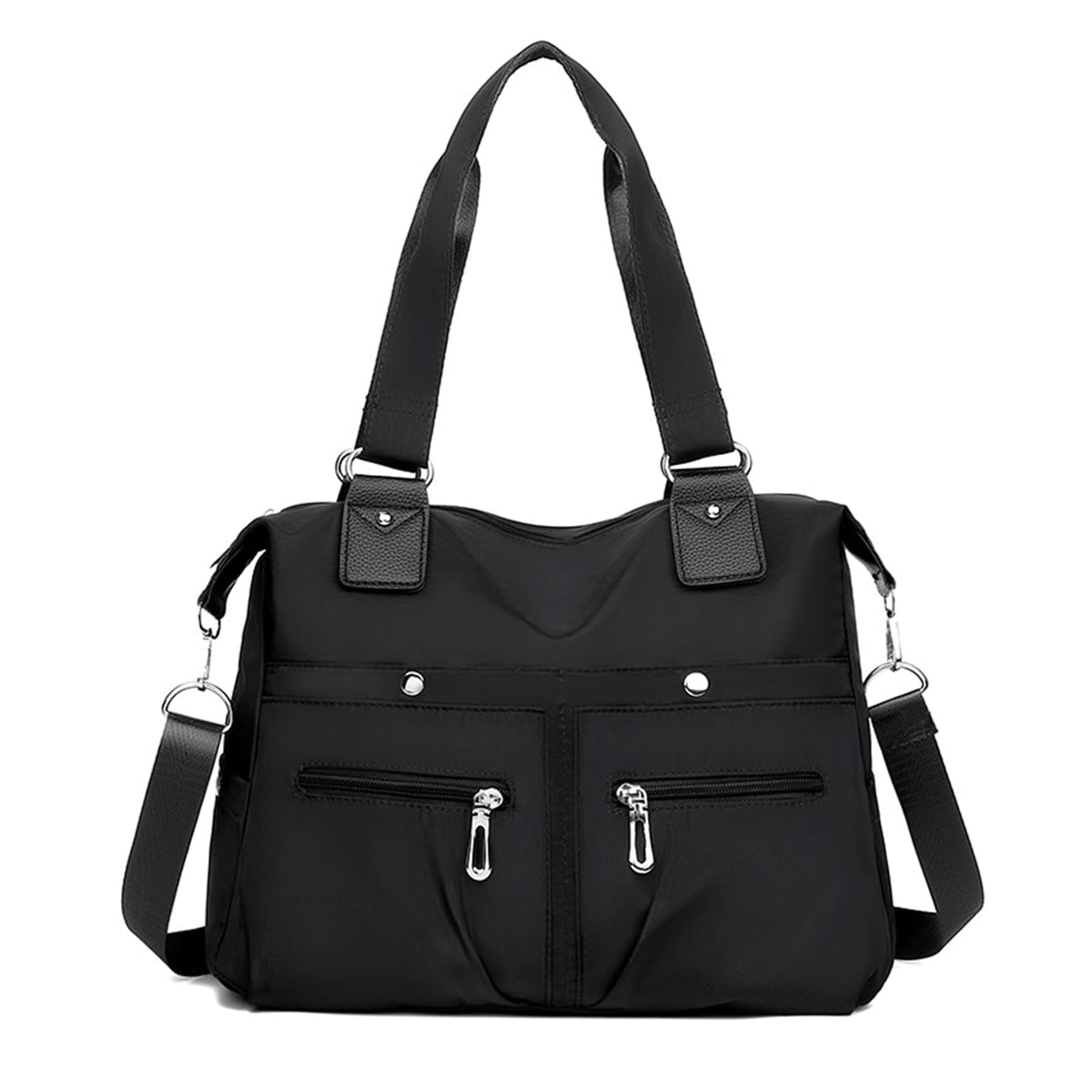 TERRIFI Tote Bag Crossbody Bags for Women - Nylon Purses with Multiple Pockets, Zipper Closure, Versatile Handbags and Satchel Bags, Lightweight and Durable, Ideal for Daily Use and Travel