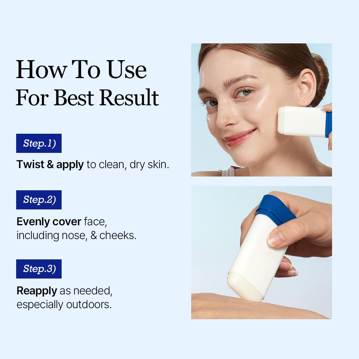 ROUND LAB Birch Juice Moisturizing Sun Stick Broad Spectrum SPF 50+, 0.67oz, Sunscreen Stick for face and body, No White Cast, Non-Sticky, Travel-Friendly, Protector Solar Barra, Korean Sunscreen - Medaid International