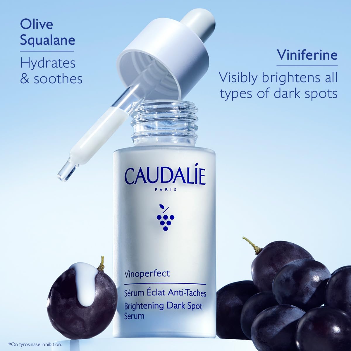 Caudalie Vinoperfect Brightening Dark Spot Serum Vitamin C Alternative - 62x More Effective than Vitamin C with Viniferine for a Visibly Brighter Even Complexion, 30 mL - Medaid International