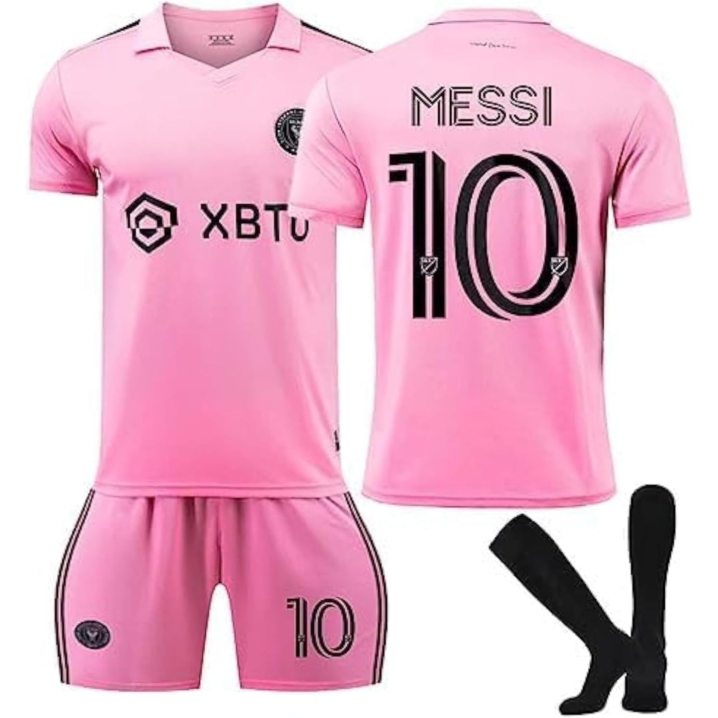 GGEROU Kids Football Jersey Set，# 10 Soccer Jersey World Champion Football Soccer Jersey Set for Kids & Youth Sizes Tracksuits - Medaid