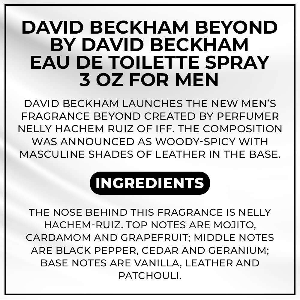 David Beckham Beyond by David Beckham Eau De Toilette Spray 3 oz for Men - Medaid International