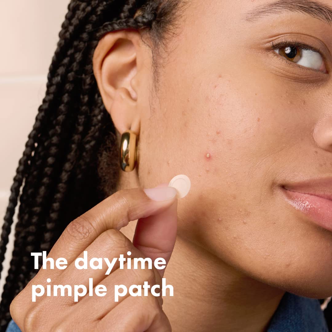 Mighty Patch™ Invisible+ Patch - Daytime Hydrocolloid Acne Pimple Patches for Covering Zits and Blemishes, Ultra Thin Spot Stickers for Face and Skin (24 Medium and 15 Small Patches) - Medaid International