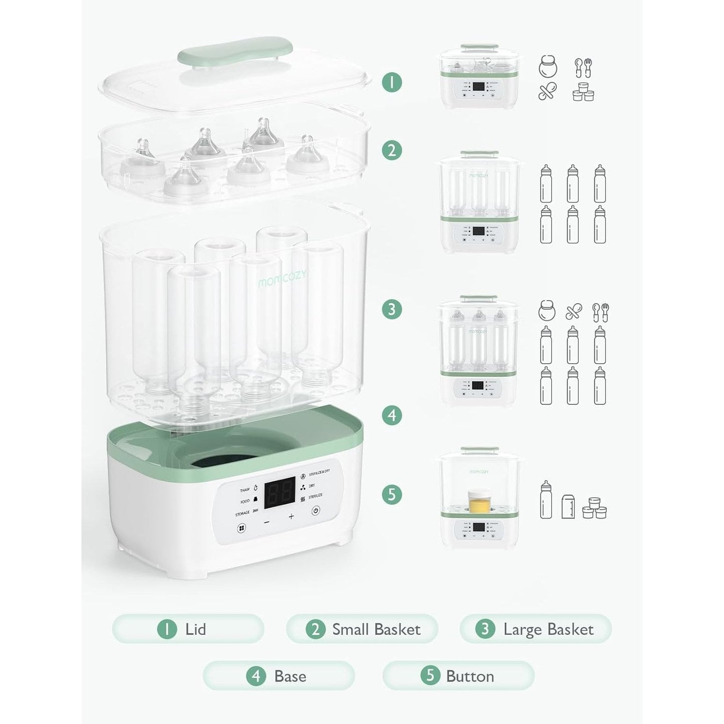 Momcozy Bottle 8 In 1 Sterilizer And Dryer