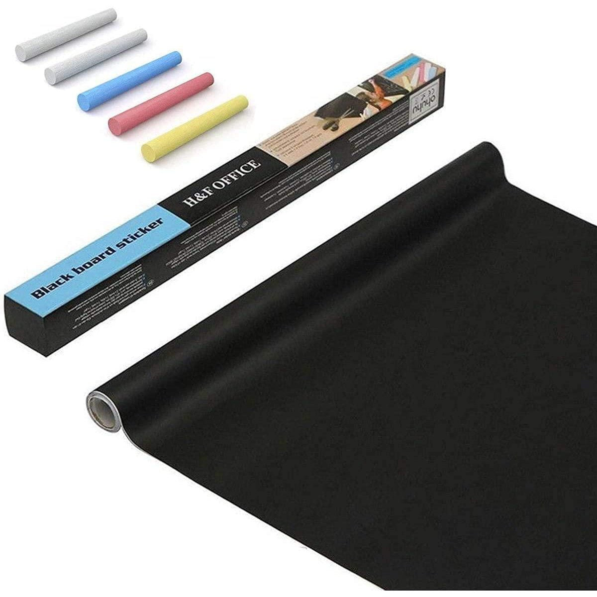 Blackboard Wall Sticker with 5 Free chalks (طبشور)