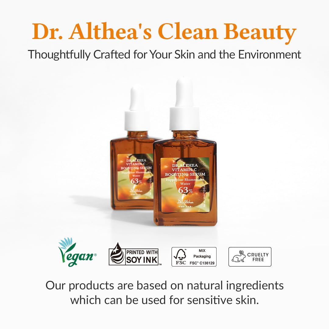 Dr.Althea Vitamin C Boosting Serum | Daily Facial Serum with TRANEXAMIC ACID for All Skin Types | Helps Remove Dark Spots & Uneven Skin Tone | Korean Vegan Skin Care (Vitamin C Boosting RENEWED) - Medaid International