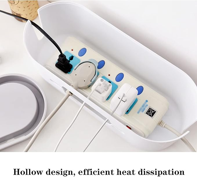 Cable Organizer Storage Box – Desk & Power Strip Management