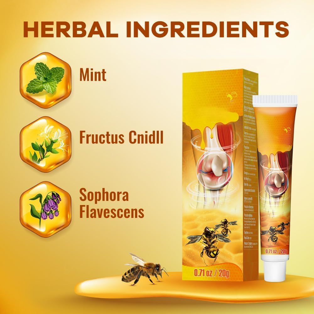 QX YUSAOUG 15PCS Bee Venom Moisturizing Cream, New Zealand Venom Professional Treatment Gel, Bee Venom Joint Care Gel - Medaid International