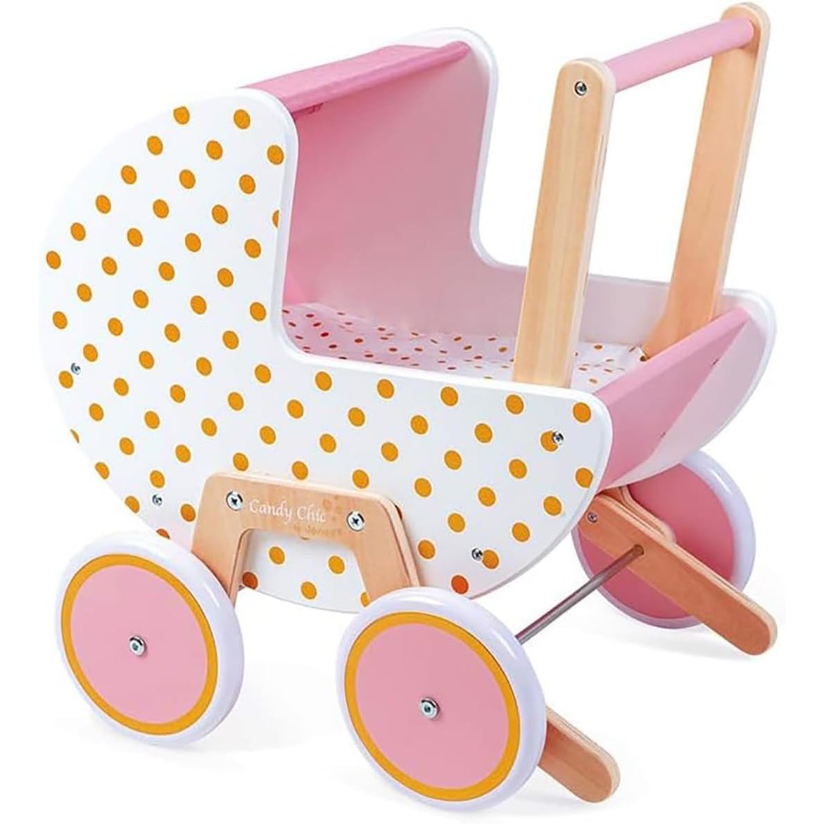 Janod - Candy Chic Doll's Pram