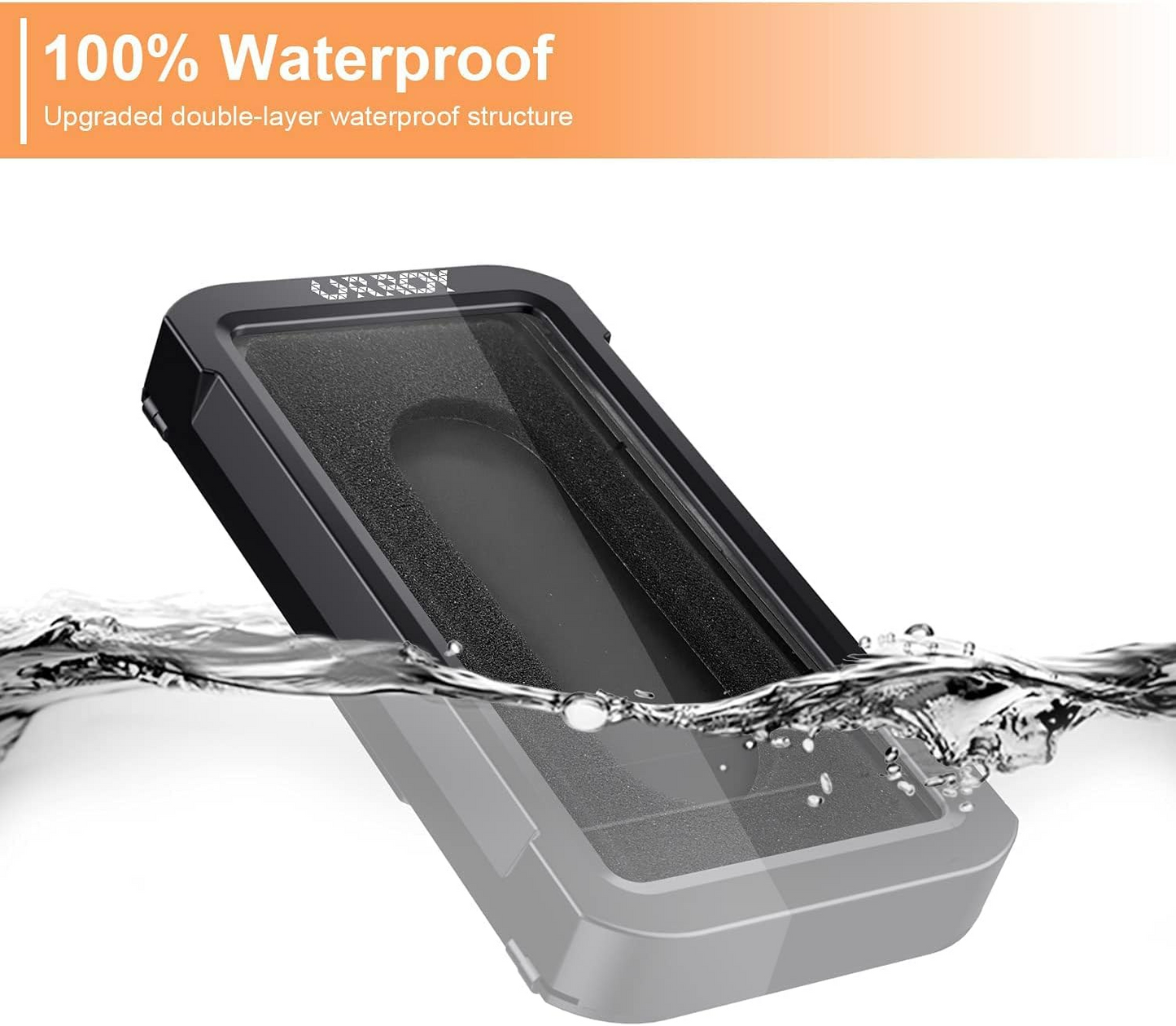 Shower Phone Holder [360° Rotation], Waterproof Wall Mount Shower Phone Case - Medaid International