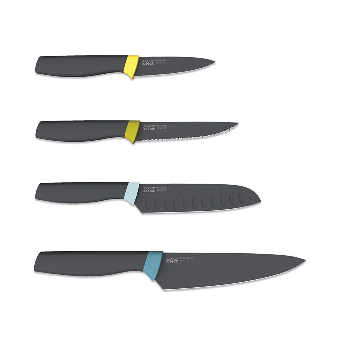 Joseph   Joseph   DoorStore   Knives   Elevate   Set   with   Knife   Block   3M   Adhesive   Wall   and   Cabinet   Door   Mount,   5-piece,   Opal