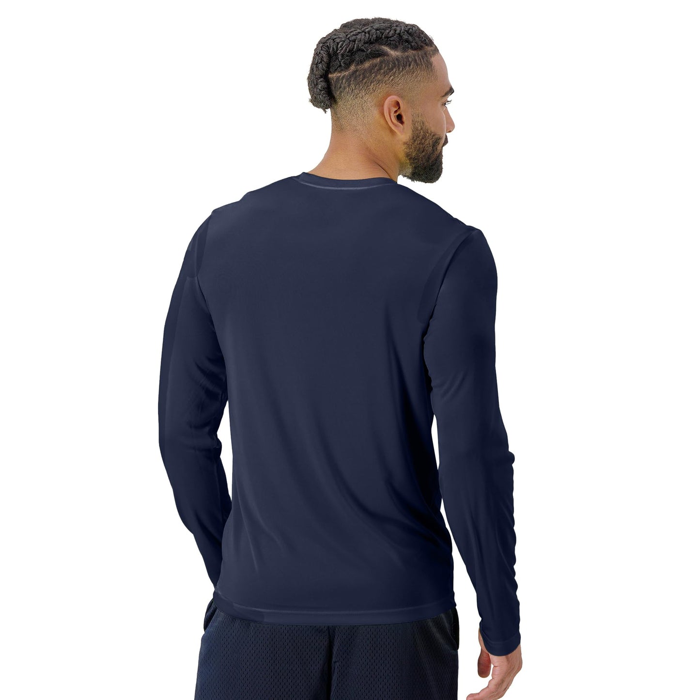 Hanes Men's Long Sleeve Cool Dri T-Shirt UPF 50+, X-Large, 2 Pack ,Navy - Medaid International