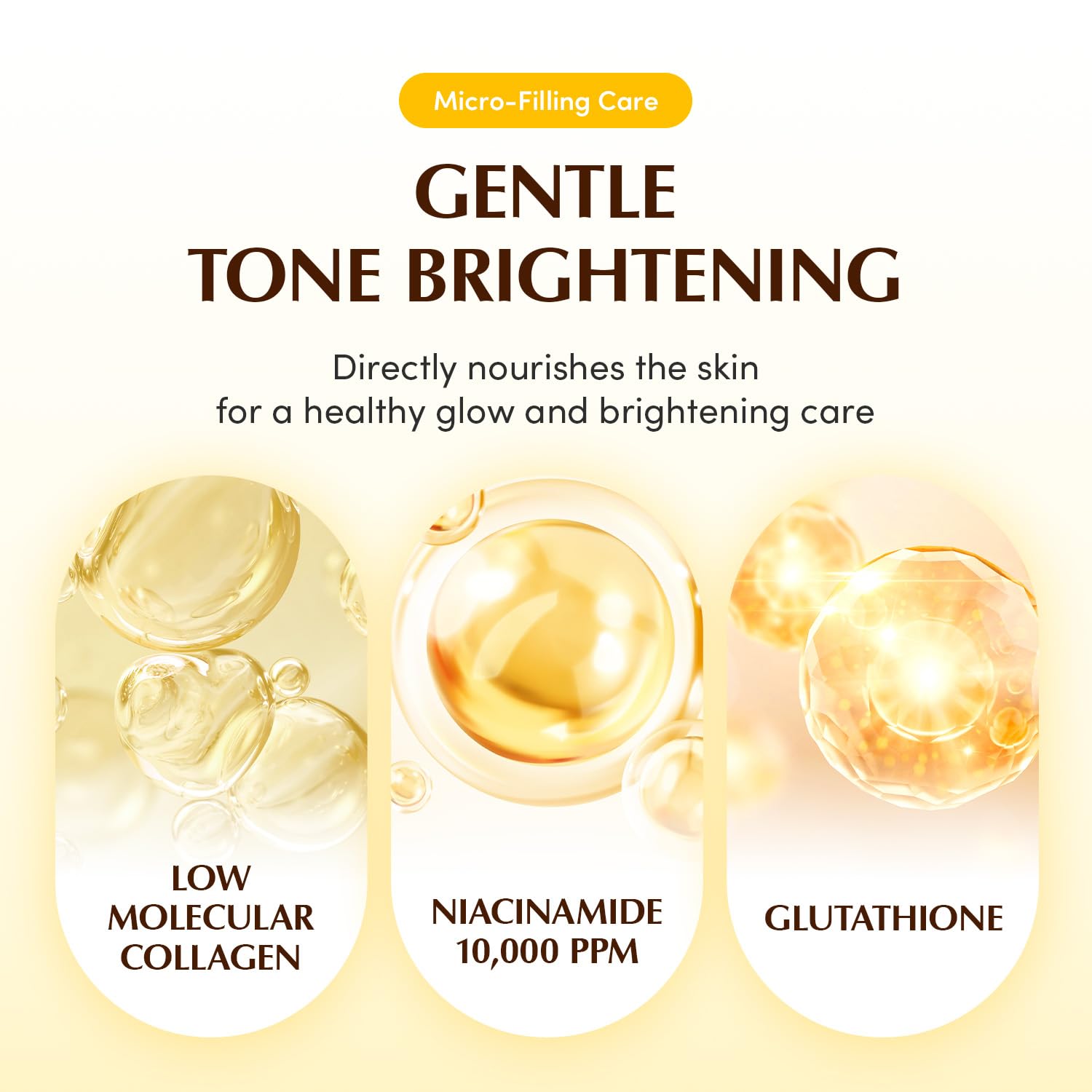 EQQUALBERRY Collagen Glow Up Mask - Niacinamide & Low Molecular Collagen for Brightening and Radiance Boosting | Korean Collagen Face Mask for Glass Skin, 4 Sheets, 1.01 OZ. - Medaid International