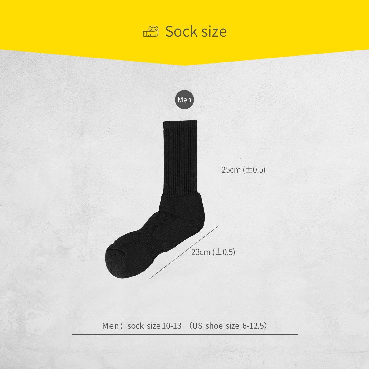 SOX TOWN Unisex Cushioned Crew Training Athletic Socks Men & Women with Combed Cotton Moisture Wicking Breathable Performance(Black L) - Medaid International