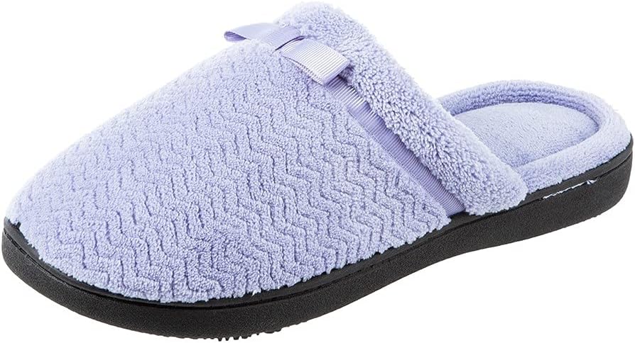 Isotoner Women's Purple Chevron Slip on Clog Slipper | Isotoner In Lebanon