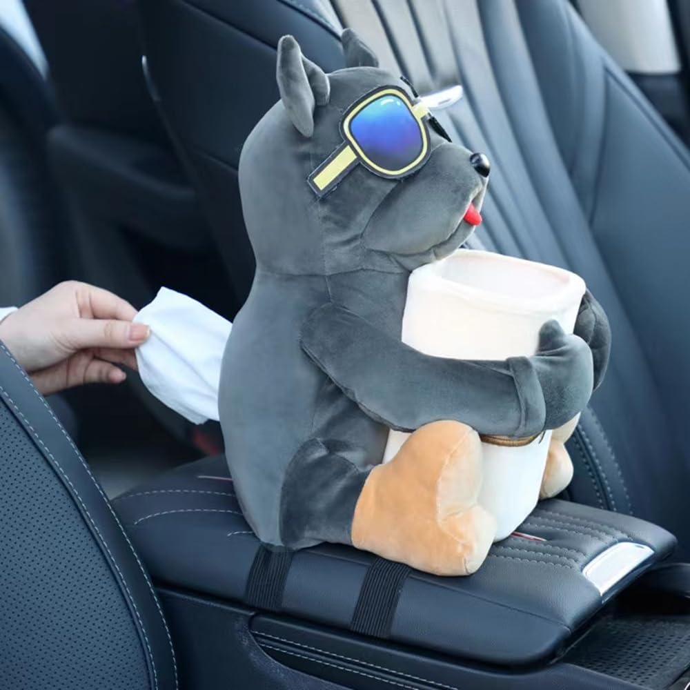 2-in-1 Plush Tissue Storage Box