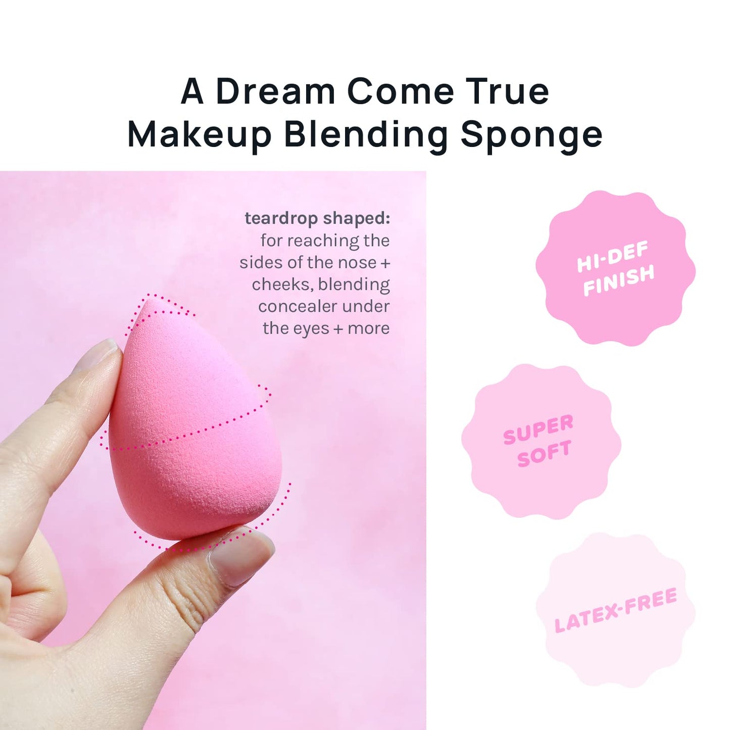 AOA Studio Collection makeup Sponge Set Latex Free and High-definition Set of 6 makeup Wonder blender For Powder Cream and Liquid, Super Soft Wonder Beauty Cosmetic - Medaid International