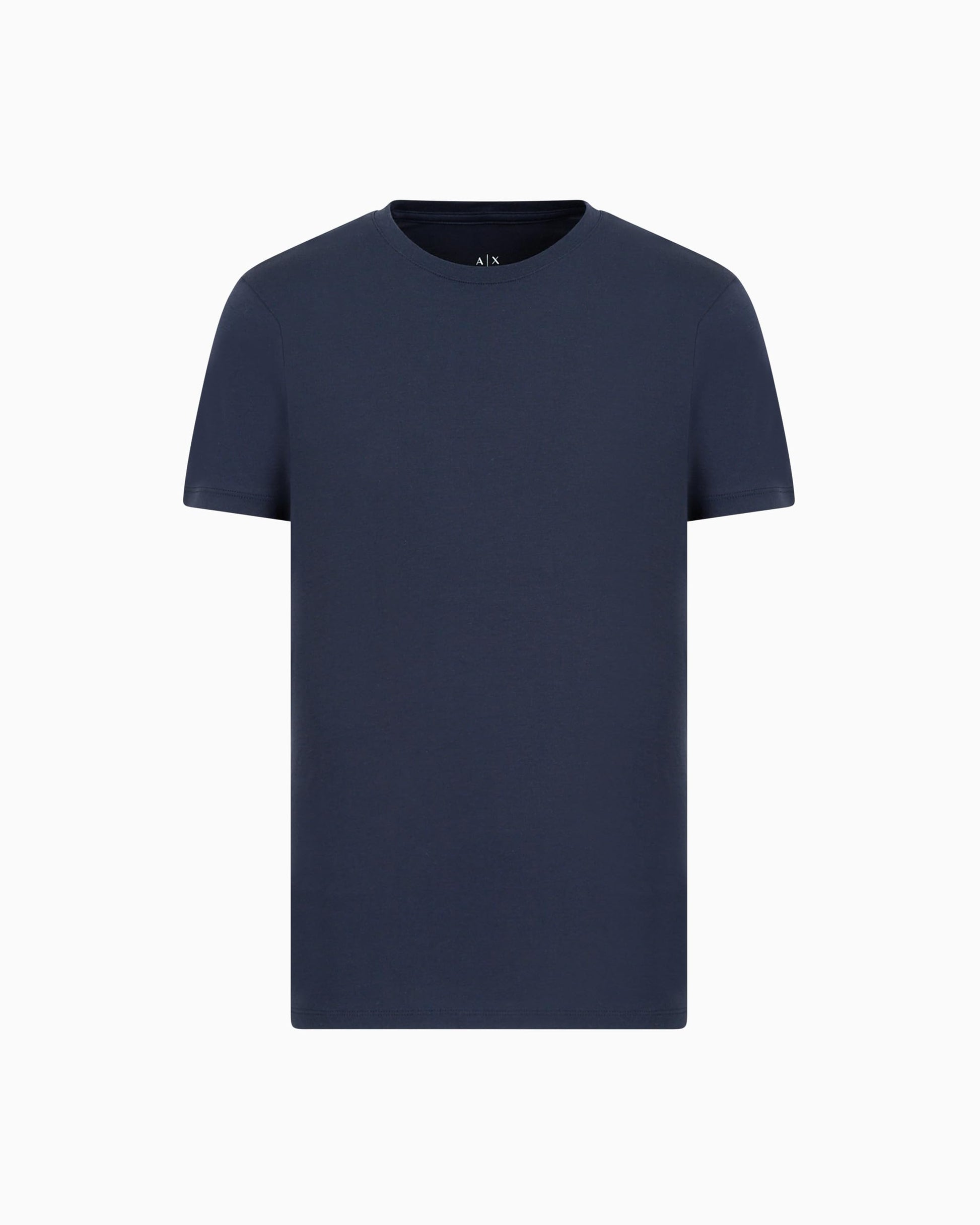 Armani Exchange mens Classic Crew Logo Tee T Shirt, Dark Blue, X-Large US - Medaid International