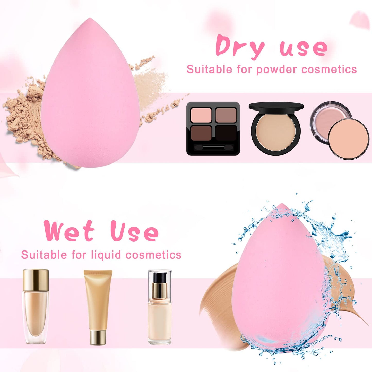 40Pcs Mini Makeup Sponge Multi Colored Beauty Sponges Blender Professional Blender Sponges Super Soft Facial Makeup Tools for Foundation, Powder, Liquid - Medaid International