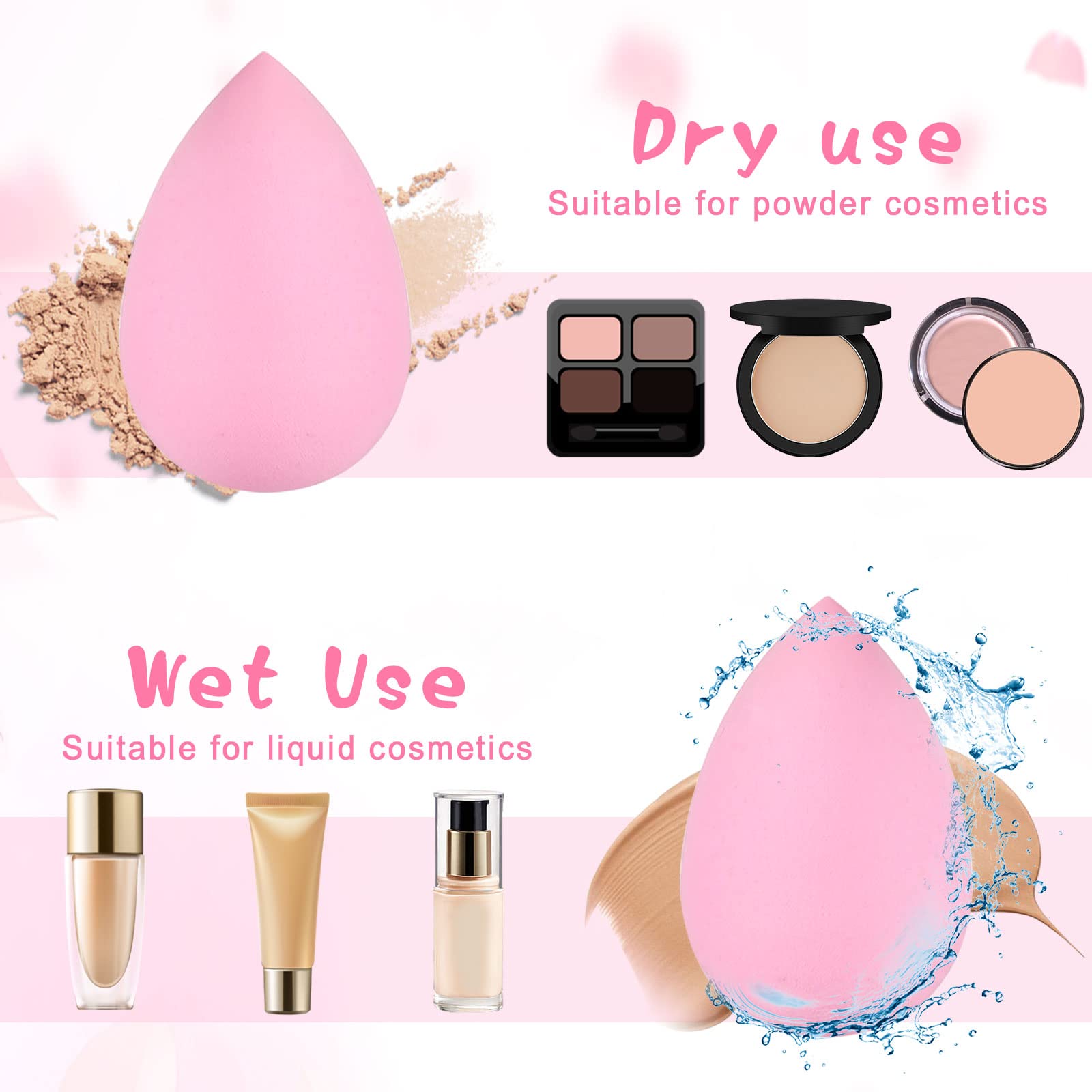40Pcs Mini Makeup Sponge Multi Colored Beauty Sponges Blender Professional Blender Sponges Super Soft Facial Makeup Tools for Foundation, Powder, Liquid - Medaid International
