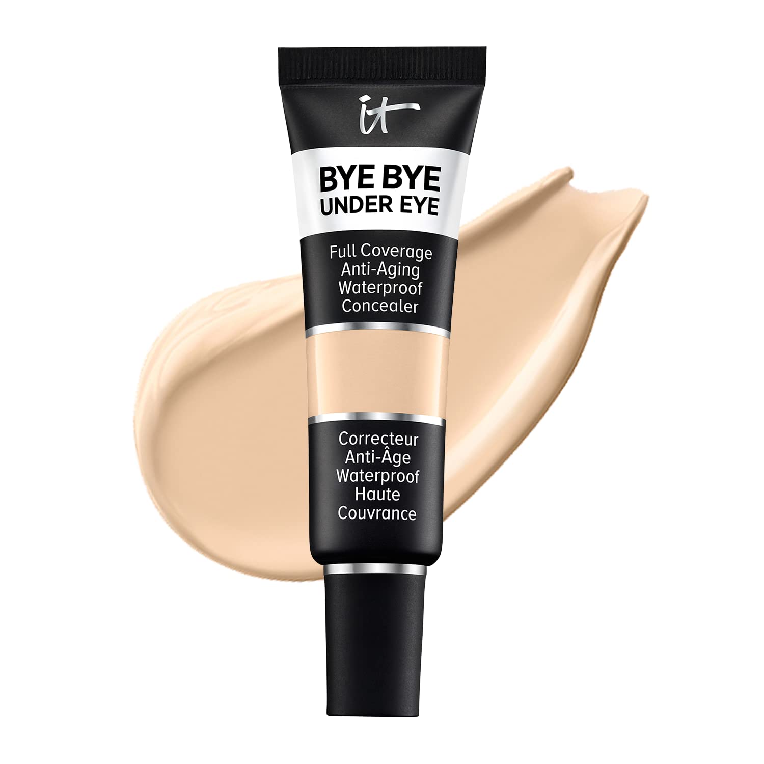 IT Cosmetics Bye Bye Under Eye Concealer (Light Nude) - Water-Resistant, Full Coverage Brightening Concealer For Dark Circles, Fine Lines, Redness & Discoloration, Anti-Aging, 24H Wear - 0.4 fl oz - Medaid International