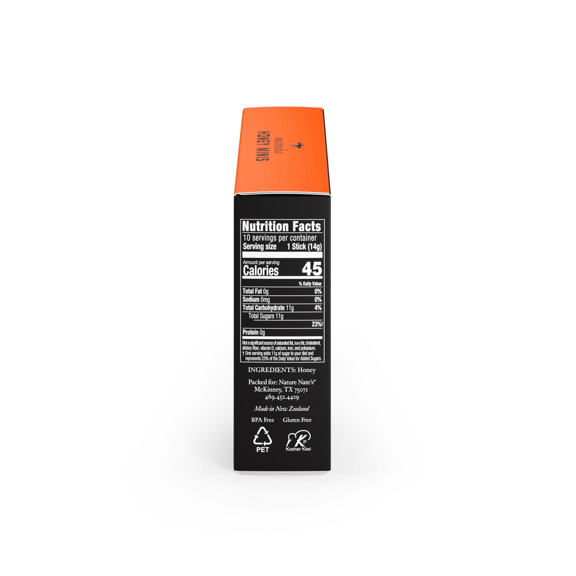 Nate's Manuka Honey Minis - 10 count Single-serve, Pure Manuka Honey - MGO 83+ | UMF 5+ Certified - 10 Single-Serve Packets for On-the-Go Daily Wellness - Medaid International