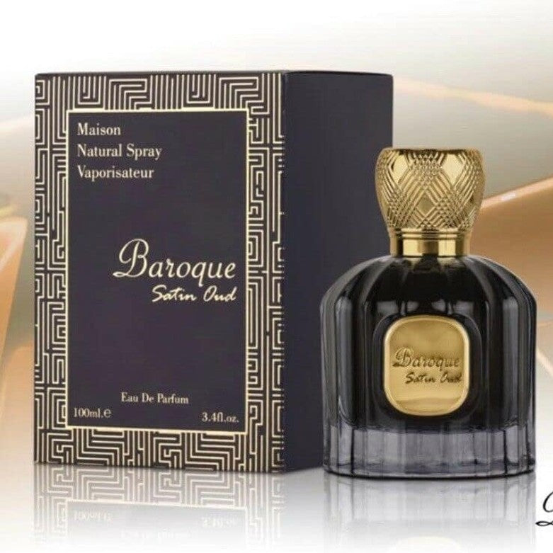 Maison Alhambra Baroque Satin Oud for Unisex Eau de Parfum Spray, 3.4 Ounce - Medaid International