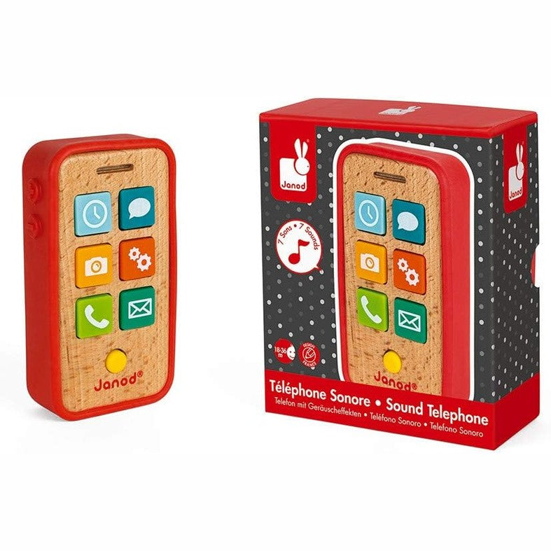 Janod - Sound Telephone - Wood