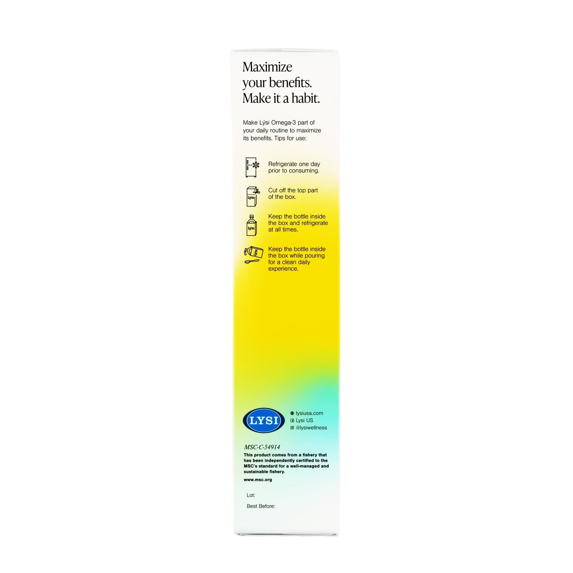 Lysi Cod Liver Oil, Omega-3 Supplement,1660mg EPA & DHA Per Serving, Plus Vitamins A,D,E, Sustainably Sourced 100% Wild Icelandic Cod, Natural Lemon, GMP Certified, 8.12 FL oz, 24 Servings - Medaid International