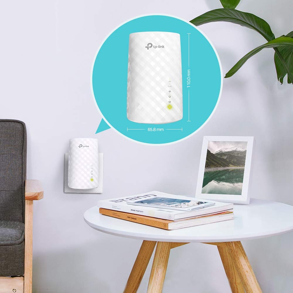 TP-Link AC750 Universal Dual Band Range Extender, Broadband/Wi-Fi Extender, Booster/Hotspot with Ethernet Port, Plug and Play, Smart Signal Indicator - Medaid International