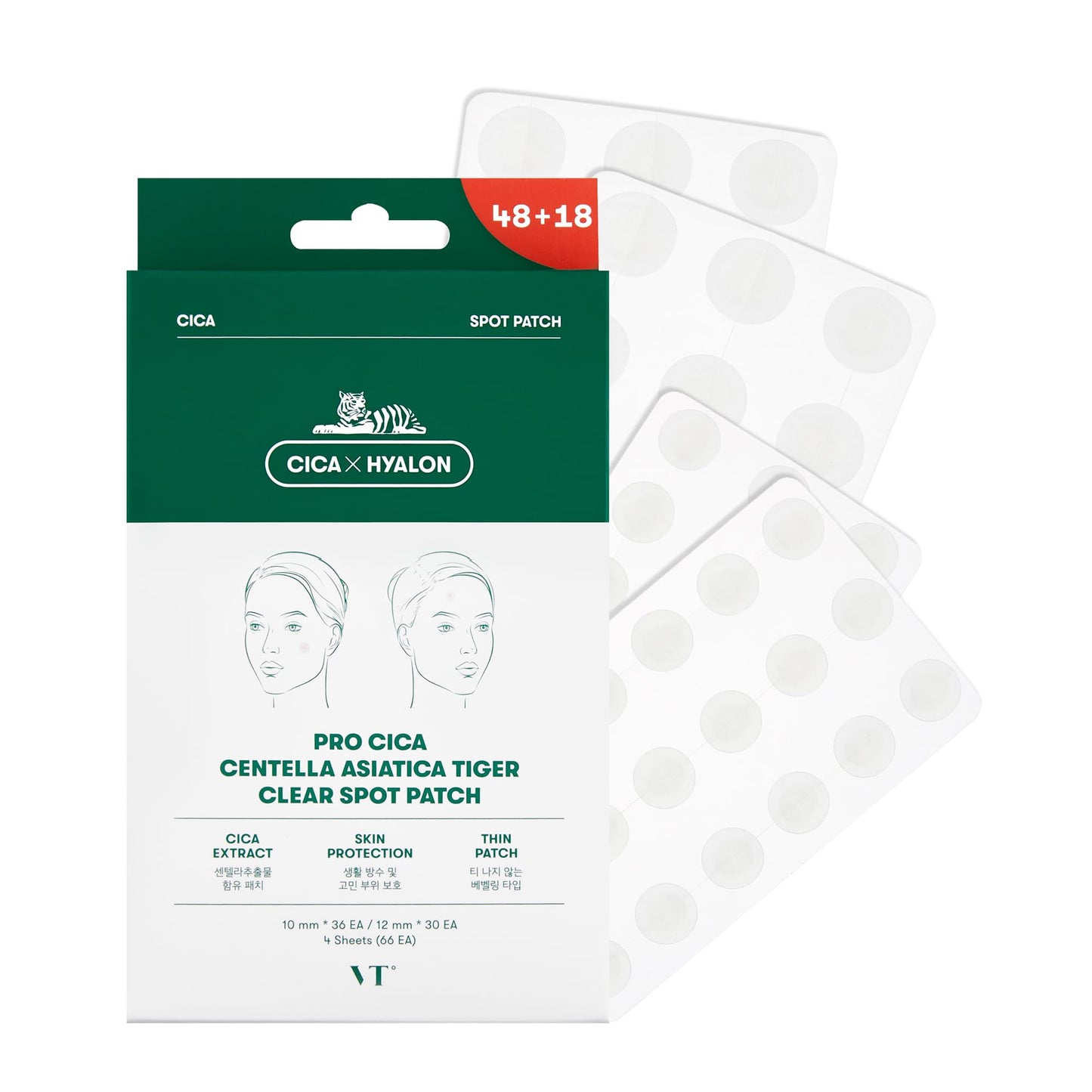 VT COSMETICS Pro CICA Centella Spot Patch (66 Count) - Medaid International