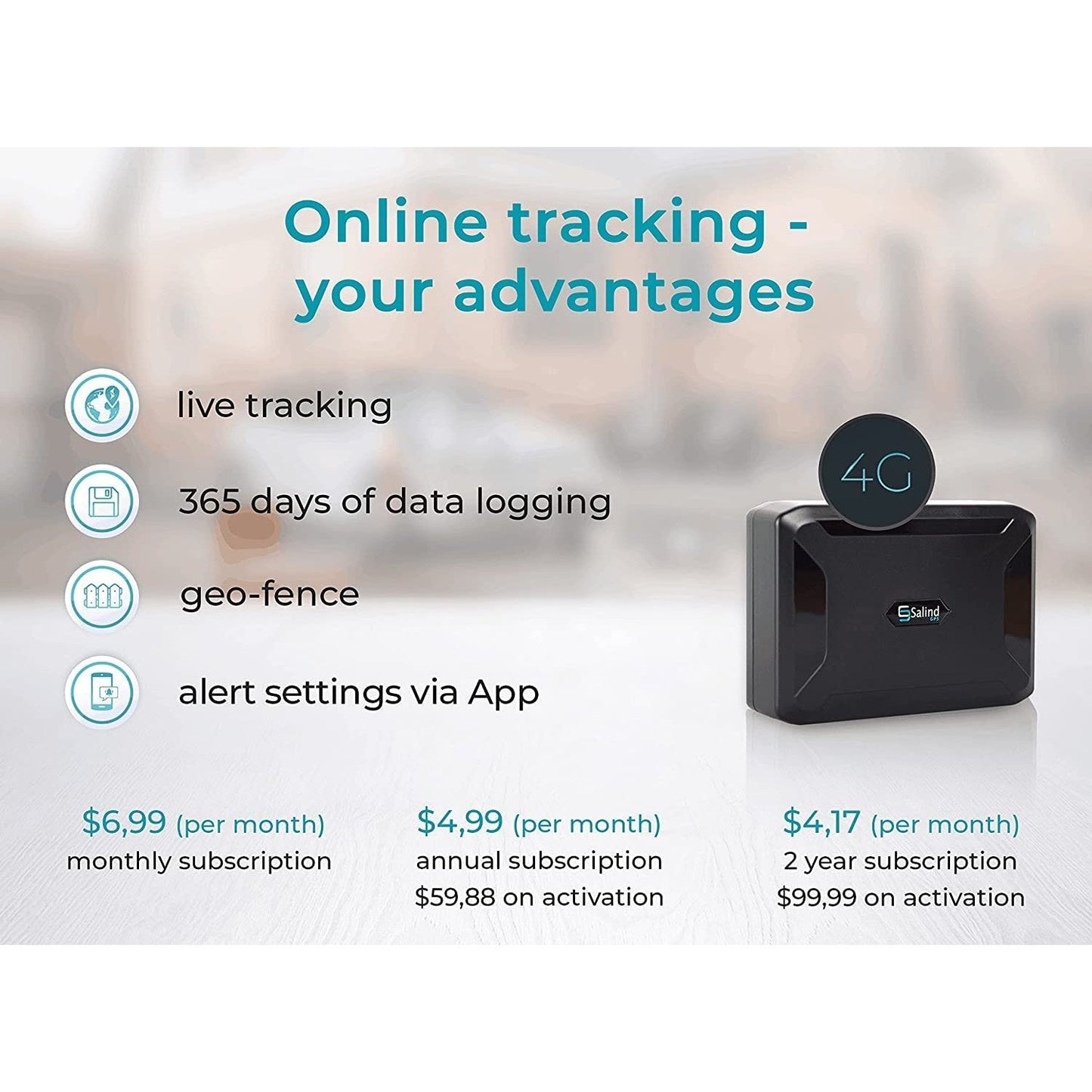 Salind 11 (2G Version)- GPS Tracker for Cars, Motorcycles, Trucks and Much More- Integrated Magnet for Fixed and Secure Placement- Long Battery Life- GPS Tracker with Real Time Tracking - Medaid International