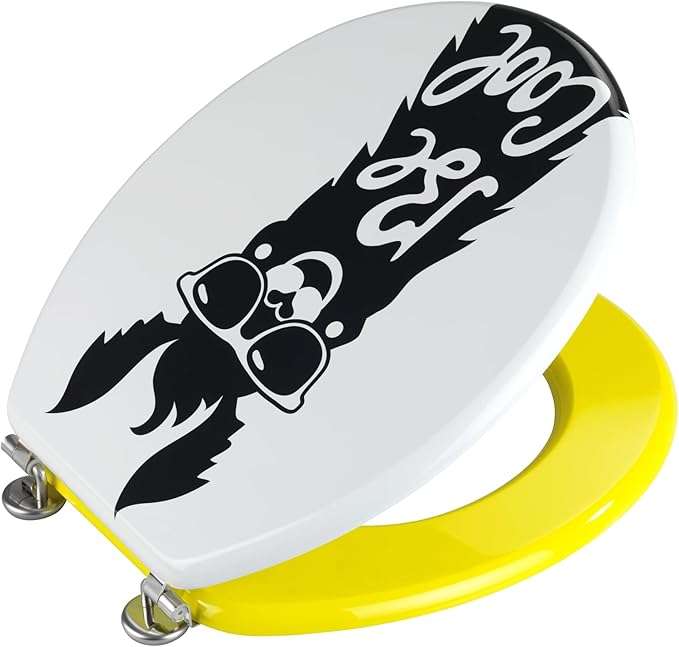 Toilet Seat Premium Duroplast Design with Soft-Close Mechanism (Be-Cool) By Wenko.de
