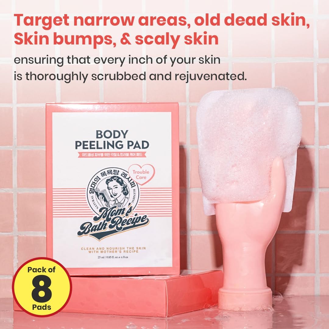 Mom’s Bath Recipe X8 Korean Body Peeling Pad Trouble Care