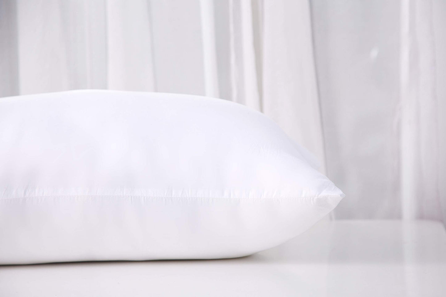 Acanva Fluffy Pillow Insert for Bed Sleeping, Decorative Stuffer Cushion Sham Filler, Queen 20x30 (Pack of 1), White - Medaid International