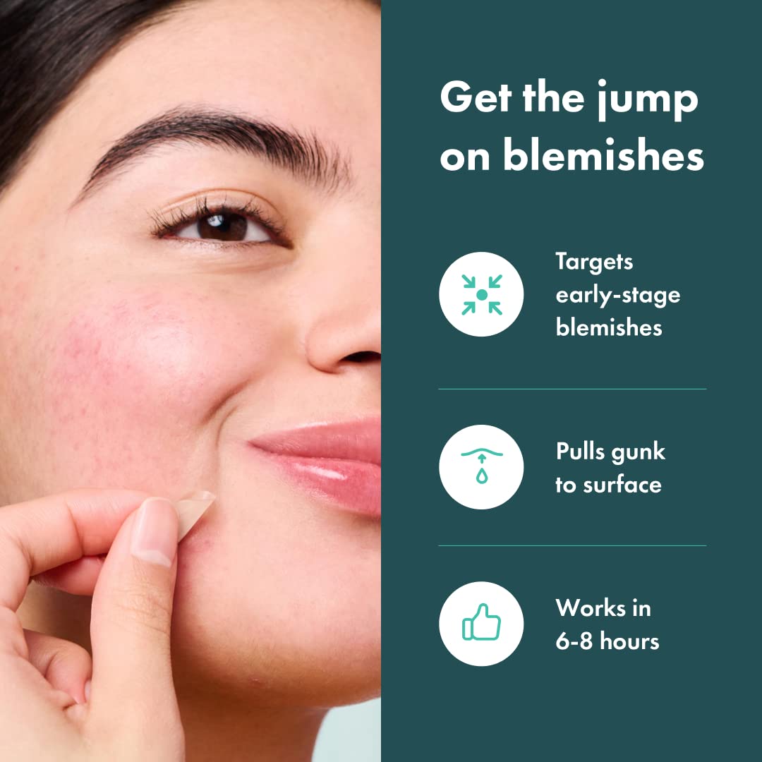 Mighty Patch Micropoint Large Hydrocolloid Pimple Patches for Face Blemishes from Hero Cosmetics, Acne Stickers for Early Stage Zits & Hidden Pimples, 395 Proprietary Micropoints, 8 Count - Medaid International