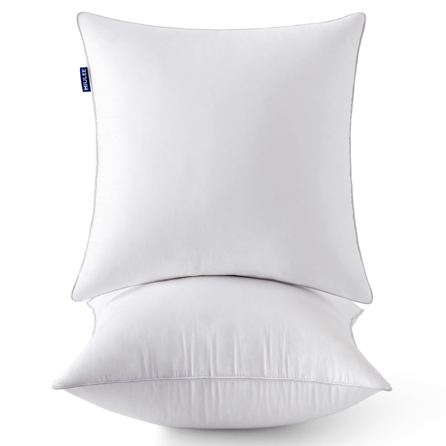 MIULEE 20 x 20 Pillow Inserts (Set of 2) -Throw Pillows for Couch Sofa with 100% Cotton Covers - Medaid International