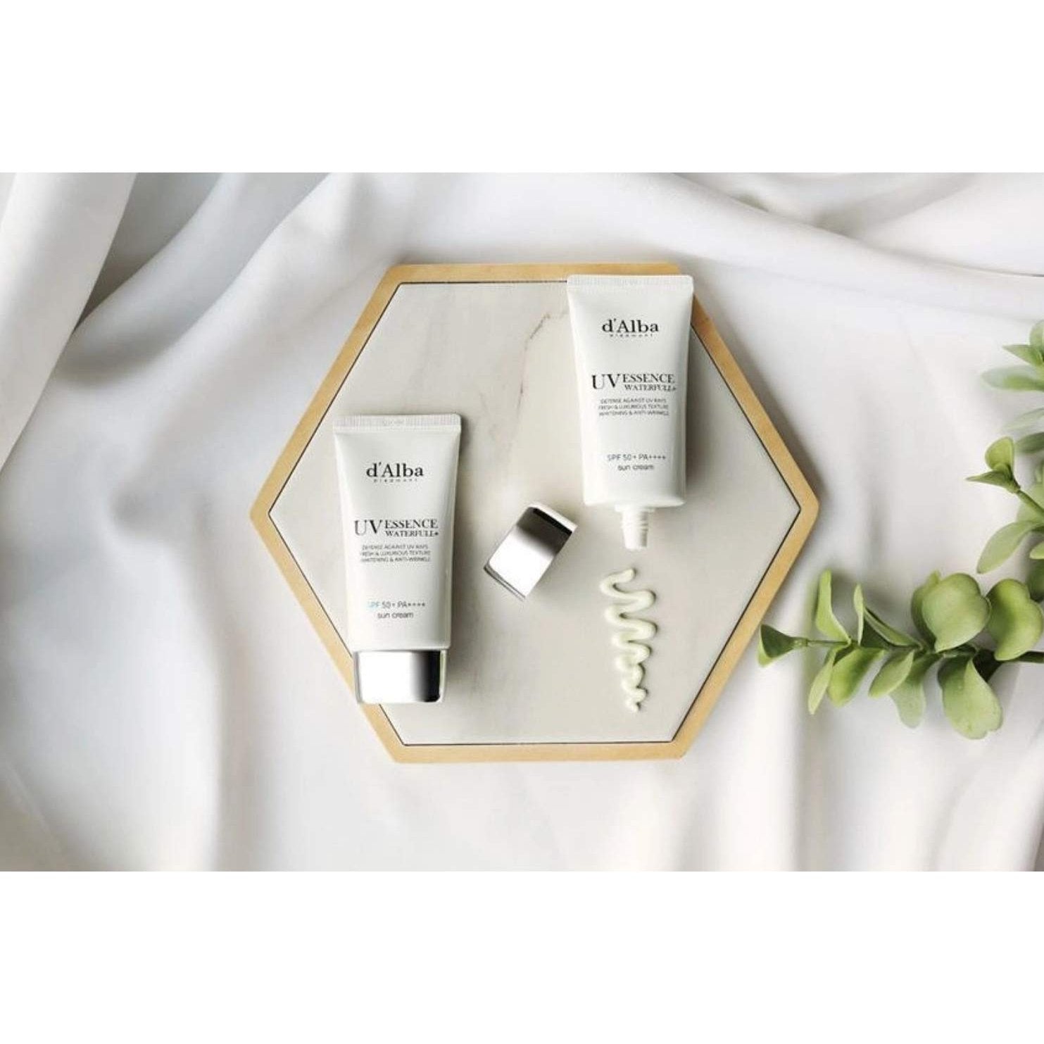 d'Alba Piedmont [ORIGINAL] UV Essence Sunscreen for Face SPF 50+ Face Moisturizer Ultra Violet Protection White Truffle Sun Cream Hydrate Skin and Decrease Wrinkles - Medaid International